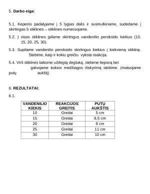 Kepenų fermento katalazės aktyvumo priklausomybės nuo substrato koncentracijos tyrimas. Praktikos darbas. Paveikslėlis 6