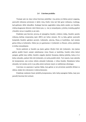 MOKOMOJI GAMYBOS PROCESO IR REMONTO PRAKTIKOS ATASKAITA (2). Paveikslėlis 7