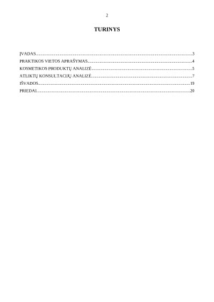 KOSMETIKOS PRODUKTŲ KONSULTANTO PRAKTIKOS ATASKAITA. Paveikslėlis 2