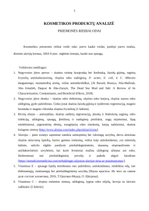 KOSMETIKOS PRODUKTŲ KONSULTANTO PRAKTIKOS ATASKAITA. Paveikslėlis 5