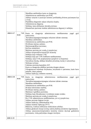 TERAPINĖS SLAUGOS PROFESINĖS VEIKLOS PRAKTIKOS ATASKAITA. Paveikslėlis 6