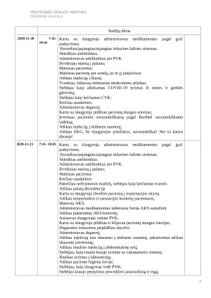 TERAPINĖS SLAUGOS PROFESINĖS VEIKLOS PRAKTIKOS ATASKAITA. Paveikslėlis 7