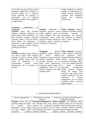 ŠLAPIMO NELAIKYMAS. Geriatrijos ir gerontologijos praktikos savarankiškas darbas. Paveikslėlis 5