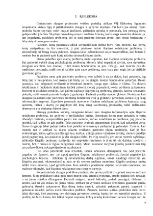 ŠLAPIMO NELAIKYMAS. Geriatrijos ir gerontologijos praktikos savarankiškas darbas. Paveikslėlis 8