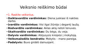 Sakinio dalys, veiksnys, tarinys (teorija, užduotys). Paveikslėlis 4