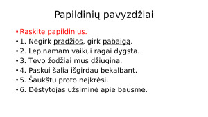 Papildinys. Užduotys. Paveikslėlis 2