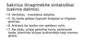 Sintaksinis sakinių nagrinejimas. Užduotys. Paveikslėlis 6