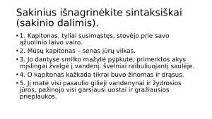 Sintaksinis sakinių nagrinejimas. Užduotys. Paveikslėlis 7