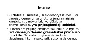 Sudėtiniai prijungiamieji sakiniai. Teorija. Paveikslėlis 2