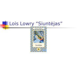 Lois Lowry. „Siuntėjas”. Užduotys. Paveikslėlis 1