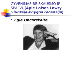 Lois Lowry. „Siuntėjas”. Užduotys. Paveikslėlis 3