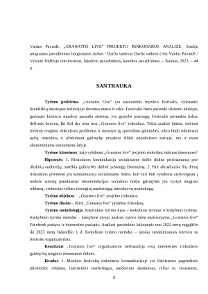 ,,GRANATOS LIVE” PROJEKTO RINKODAROS ANALIZĖ. Paveikslėlis 3