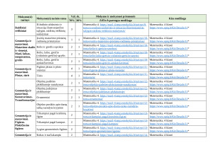 MATEMATIKOS ILGALAIKIS PLANAS 4 KLASEI 2025m. Paveikslėlis 4