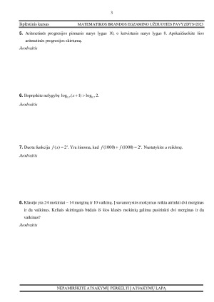 Matematikos brandos egzamino užduotis išplėstinis kursas 2023. Paveikslėlis 3