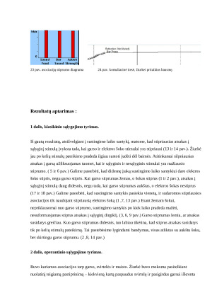 Klasikinio ir operantinio sąlygojimo eksperimentas. Paveikslėlis 6