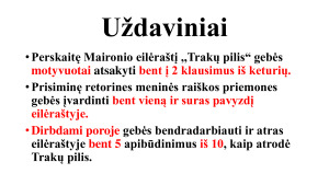 Maironis. ,,Trakų pilis“. 8 kl. Mokomoji medž. Paveikslėlis 2