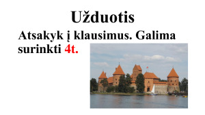 Maironis. ,,Trakų pilis“. 8 kl. Mokomoji medž. Paveikslėlis 6