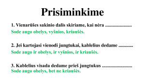 Vienarūšių sakinio dalių skyryba. Kartojimas. Mokomoji medž.. Paveikslėlis 3