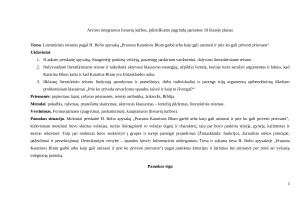 Literatūrinis teismas pagal H. Bolio apysaką „Prarasta Katarinos Blum garbė arba kaip gali atsirasti ir prie ko gali privesti prievarta“ Atviros integruotos lietuvių kalbos, pilietiškumo pagrindų pamokos 10 klasėje planas