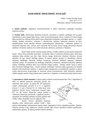 Kokybinė spektrinė analizė (2). Paveikslėlis 1