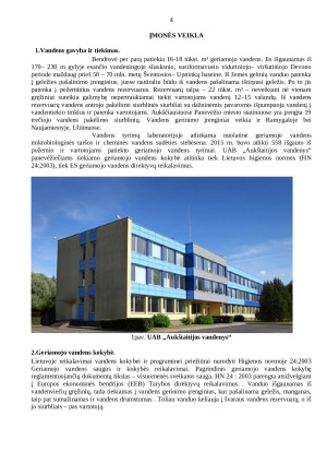 Praktikos ataskaita. UAB „Aukštaitijos vandenys“. Paveikslėlis 4