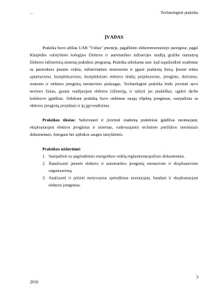 TECHNOLOGINĖS PRAKTIKOS ATASKAITA. UAB Voltas. Paveikslėlis 3