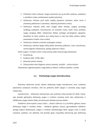 TECHNOLOGINĖS PRAKTIKOS ATASKAITA. UAB Voltas. Paveikslėlis 8
