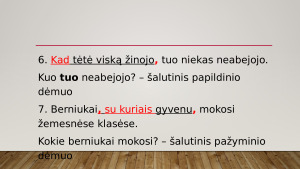 Šalutiniai sakiniai. Mokomoji medž.. Paveikslėlis 7