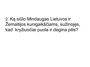 Just. Marcinkevičiaus dramą „Mindaugas“. Užduotys. Paveikslėlis 3