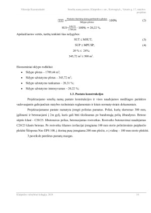 SENELIŲ NAMŲ PASTATO STATYBOS PROJEKTAS. Paveikslėlis 10