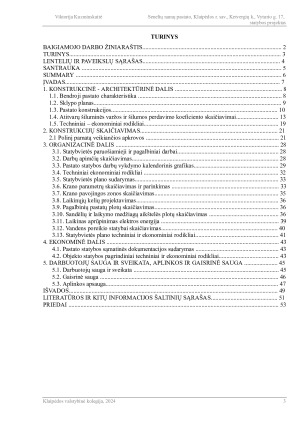 SENELIŲ NAMŲ PASTATO STATYBOS PROJEKTAS. Paveikslėlis 3