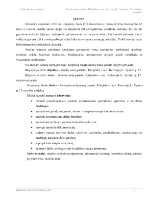 SENELIŲ NAMŲ PASTATO STATYBOS PROJEKTAS. Paveikslėlis 7