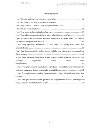 MOKYTOJŲ IR TĖVŲ BENDRADARBIAVIMAS UGDANT PRIEŠMOKYKLINIO AMŽIAUS VAIKŲ SAVARANKIŠKUMĄ. Paveikslėlis 4