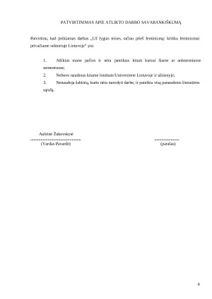 UŽ LYGIAS TEISES, TAČIAU PRIEŠ FEMINIZMĄ KRITIKA FEMINIZMUI PRIVAČIAME SEKTORIUJE LIETUVOJE. Paveikslėlis 4