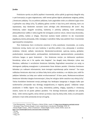 UŽ LYGIAS TEISES, TAČIAU PRIEŠ FEMINIZMĄ KRITIKA FEMINIZMUI PRIVAČIAME SEKTORIUJE LIETUVOJE. Paveikslėlis 6
