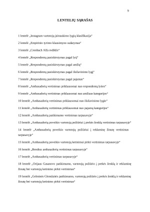 SKIRTINGŲ EUROVAISTINĖS PREKĖS ŽENKLO AMBASADORIŲ POVEIKIS VARTOTOJŲ KETINIMUI PIRKTI. Paveikslėlis 9