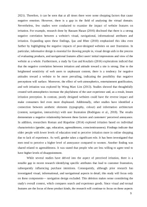 PERCEIVED IRRITATION IN ONLINE SHOPPING EXAMINING THE IMPACT OF VISUAL AND INFORMATIONAL ELEMENTS ON PURCHASE INTENTION BY COMPARING SEARCH AND EXPERIENCE GOODS. Paveikslėlis 9