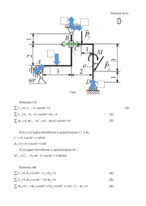 Kūnų sistemos pusiausvyra. Namų darbas. Paveikslėlis 4