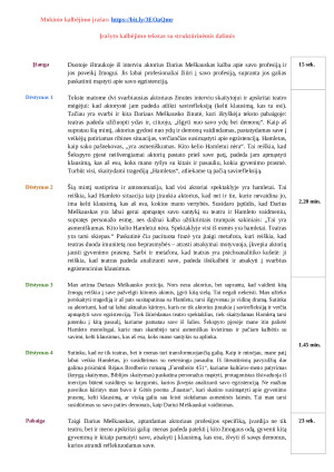 Parašytas 11 kl. kalbėjimas. Su Hamleto vaidmeniu atsisveikinantis Darius Meškauskas: man jis siejasi su gyvenimo lūžiu. Paveikslėlis 3