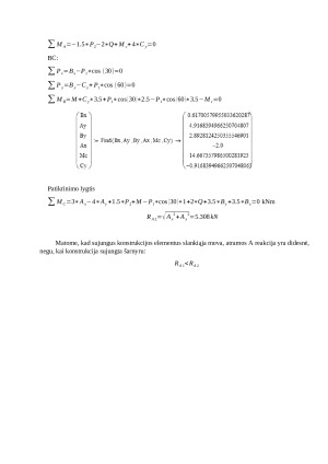 Kūnų sistemos pusiausvyra. Paveikslėlis 3