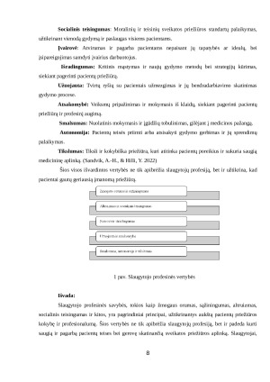 SLAUGYTOJO VAIDMUO UŽTIKRINANT PACIENTŲ SAUGĄ PERIOPERACINIU LAIKOTARPIU. Paveikslėlis 8