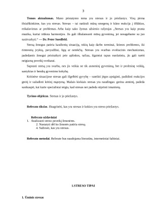 STRESAS, JĮ SUKELIANČIOS PRIEŽASTYS. Paveikslėlis 3