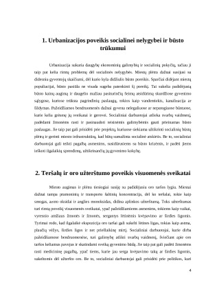 Urbanizacija ir socialinės ekologijos iššūkiai socialiniame gyvenime. Paveikslėlis 4