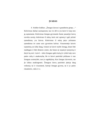 Laisvė. Paveikslėlis 1