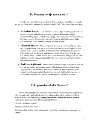 Platono olos alegorija. Paveikslėlis 4