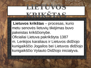 Ar tikrai lietuviai buvo pakrikštyti prievarta?. Paveikslėlis 2