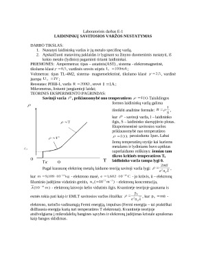 Laidininkų savitosios varžos nustatymas