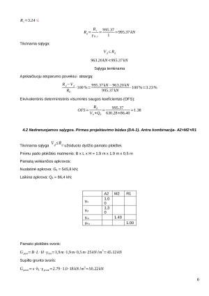 Pagrindai ir pamatai. Kursinis projektas. Paveikslėlis 7