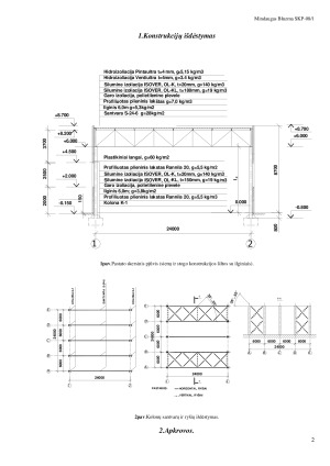Vienanavio pramoninio pastato skersinio rėmo metalinių konstrukcijų projektavimas. Paveikslėlis 5