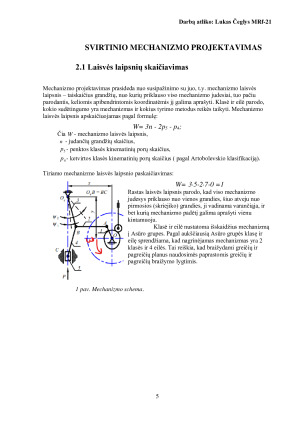 MAŠINŲ IR MECHANIZMŲ TEORIJA. Paveikslėlis 5